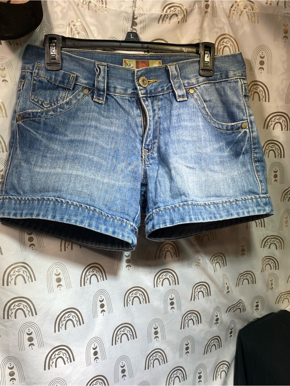 Old Navy Light Blue Denim Rolled-Hem Women's Shorts